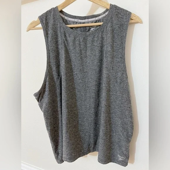 Reebok Gray Open-Back Workout Tank – Size XL - Picture 2 of 7